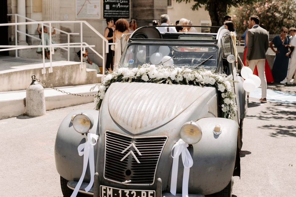 Voiture des mariés