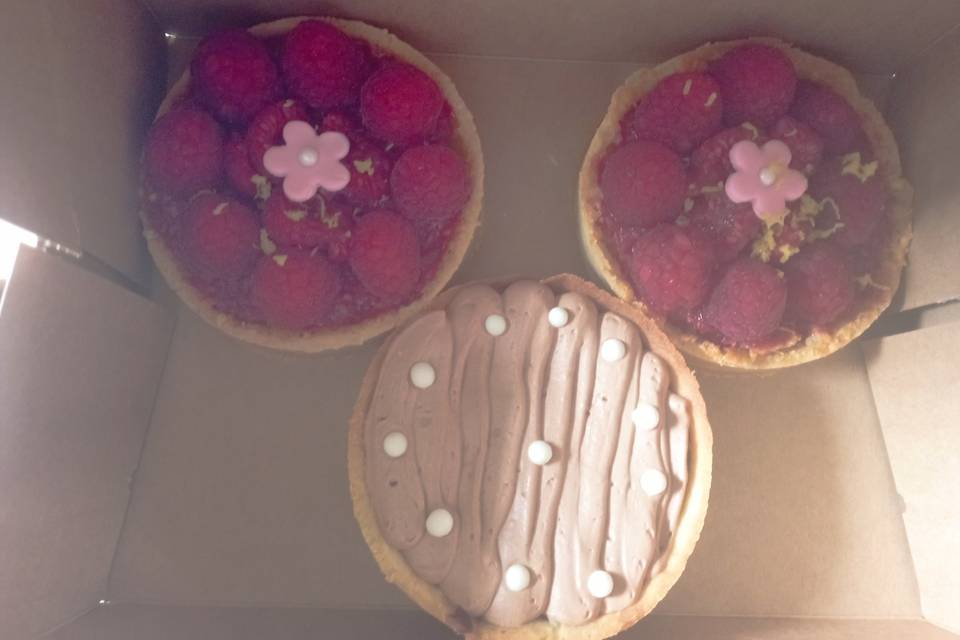 Tartelette framboise pistache