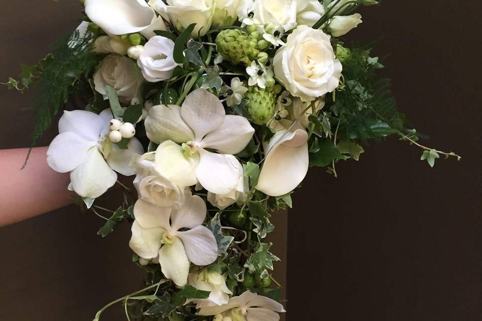 Bouquet de mariée cascade