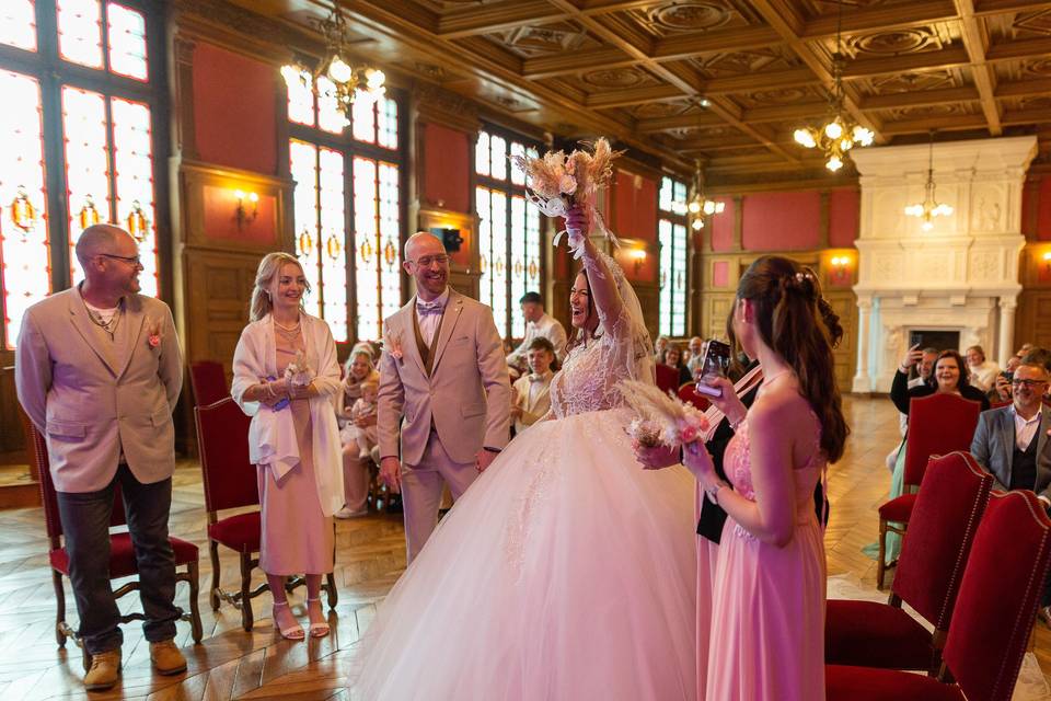 Mariage à la mairie de henin