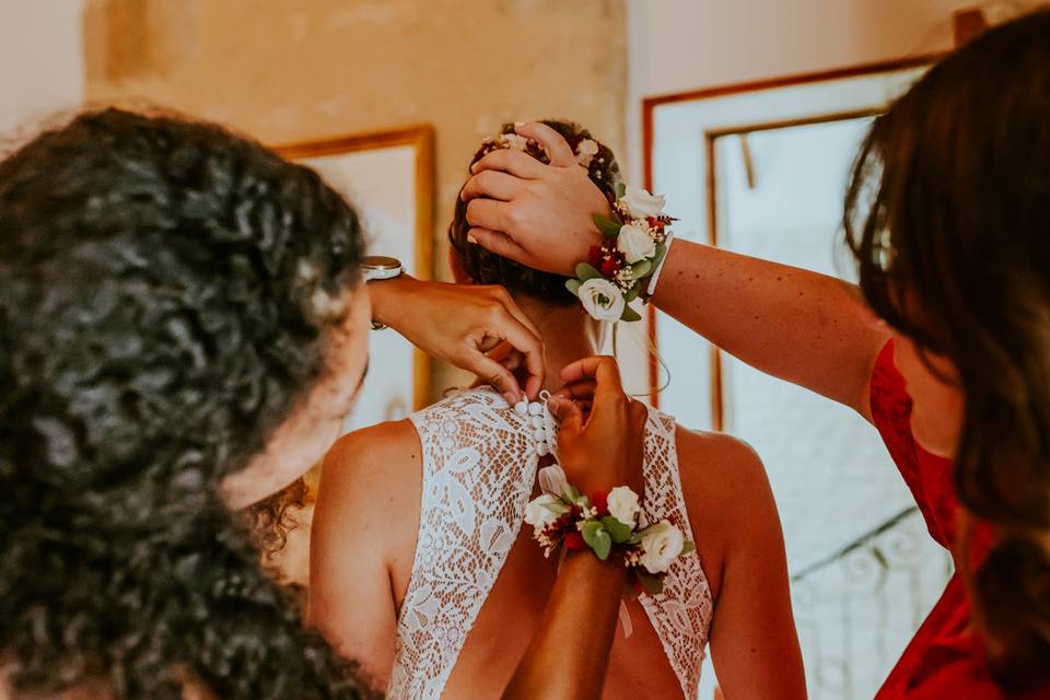 Habillage Mariée