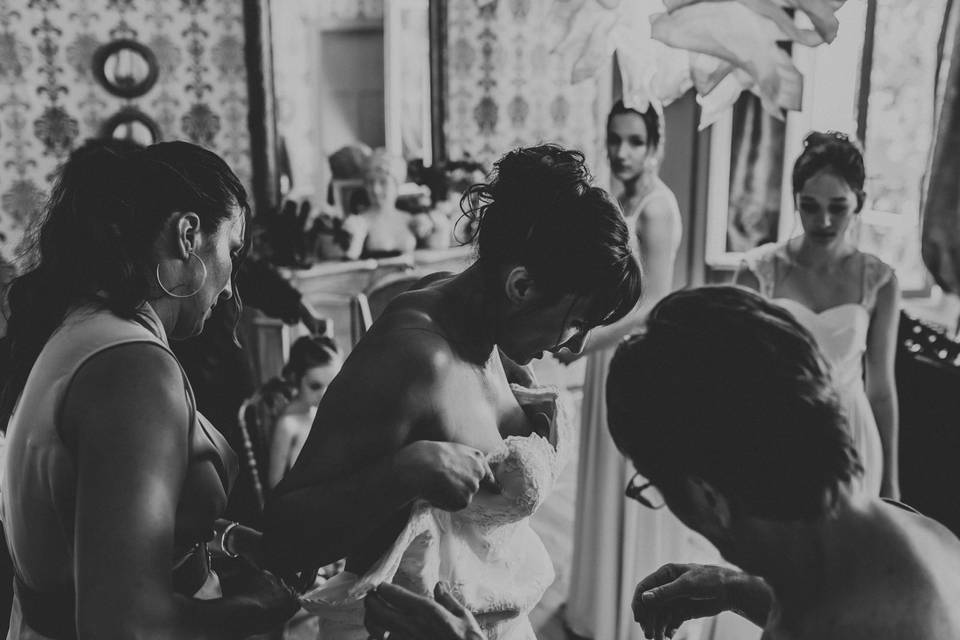 Habillage Mariée