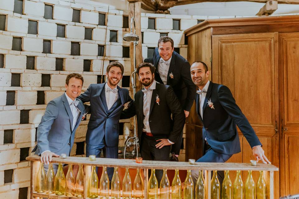 Le mariée et ses témoins