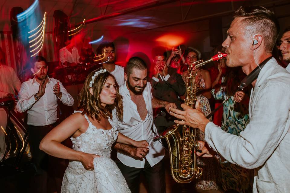 Dance floor et saxophone