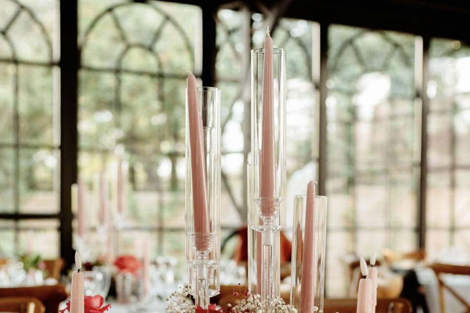 Plan de table fleuri
