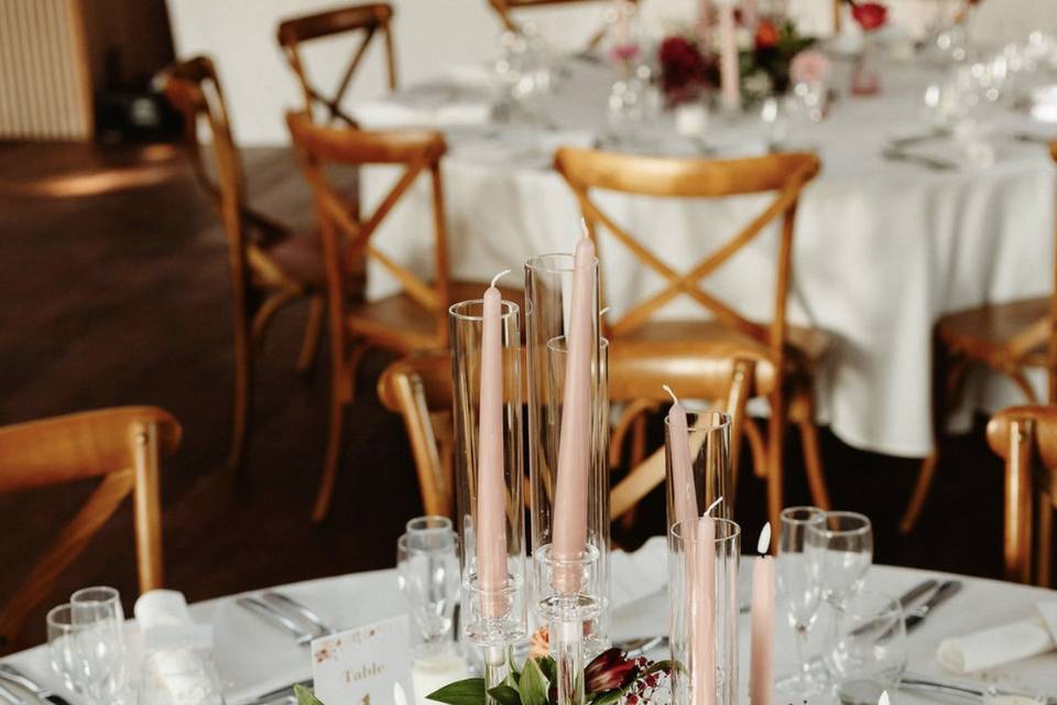 Plan de table fleuri