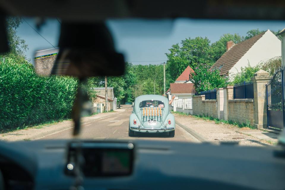 Voiture mariés