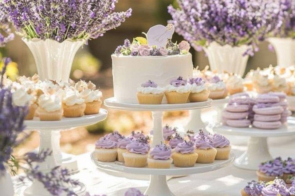 Buffet de dessert de mariage