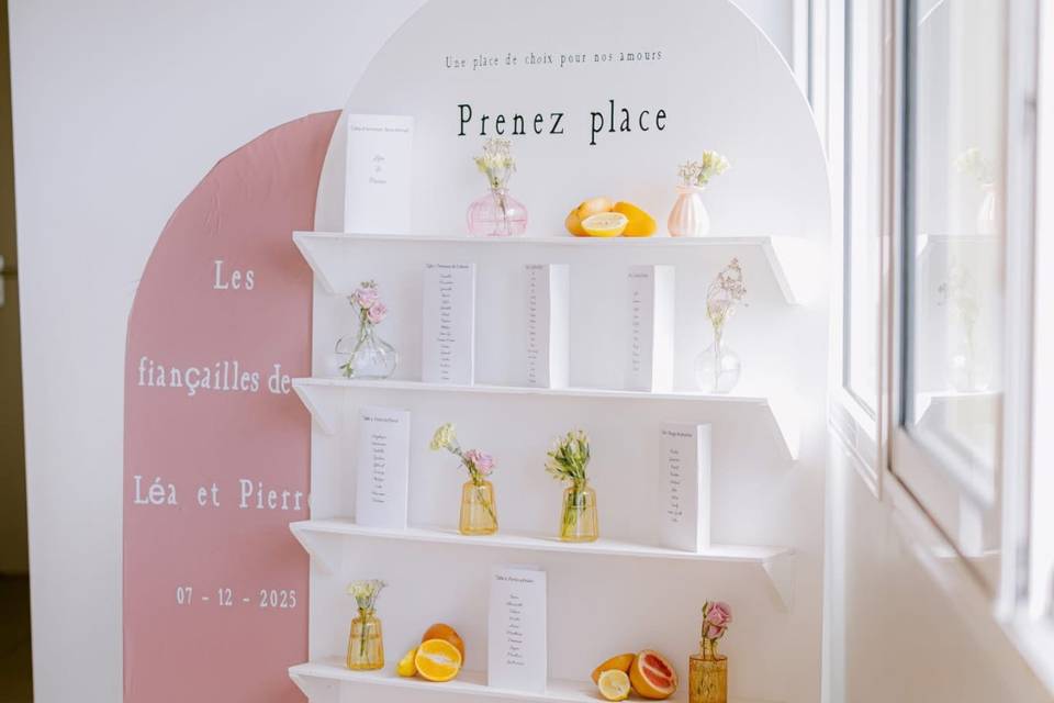 Plan de table mariage