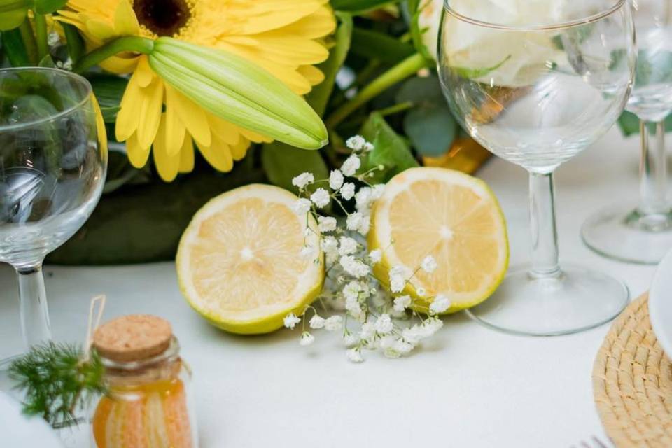 Table mariage estivale