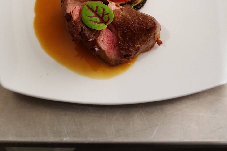 Mignon de veau Tian de légumes