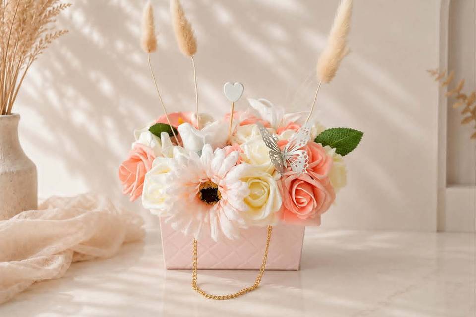 Petit sac floral personnalisé