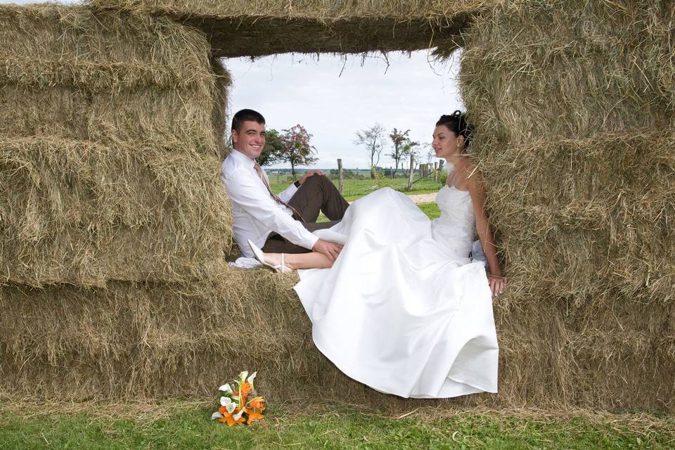 Amoureux en noir et blanc