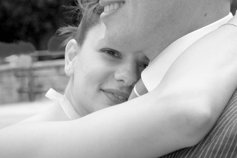 Amoureux en noir et blanc