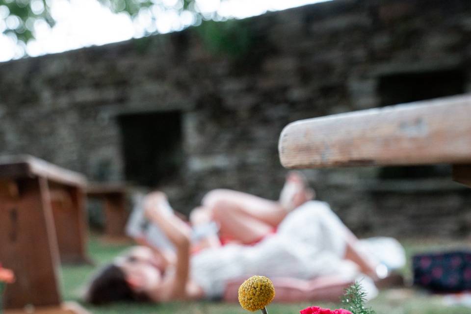 Mariage coloré / boule facette