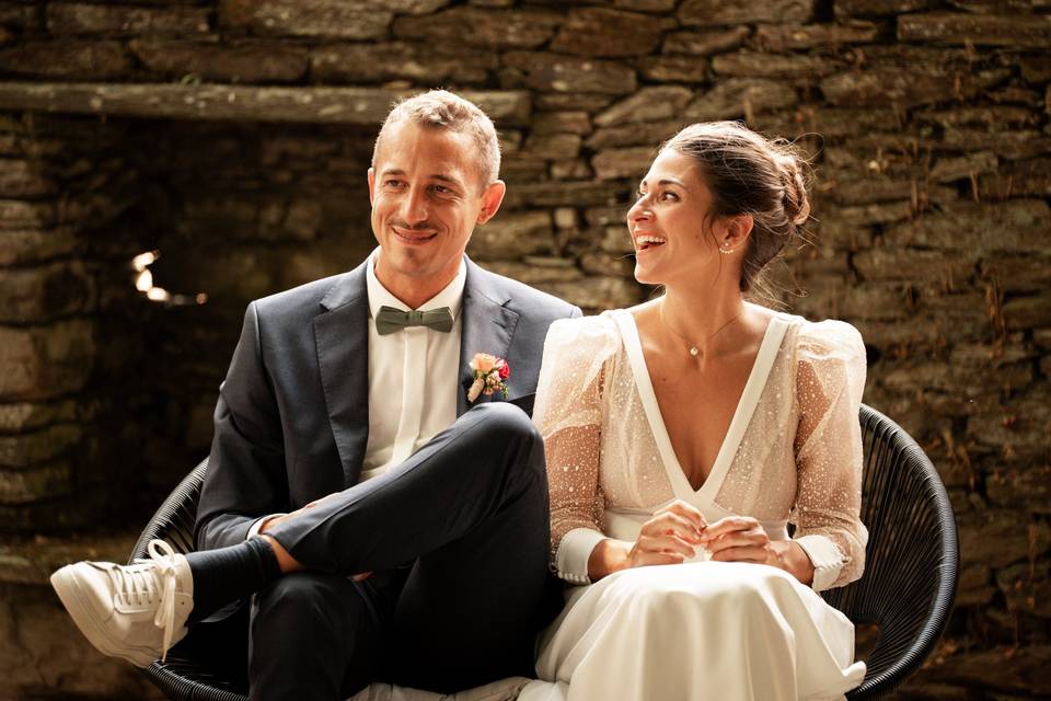 Mariage coloré / boule facette