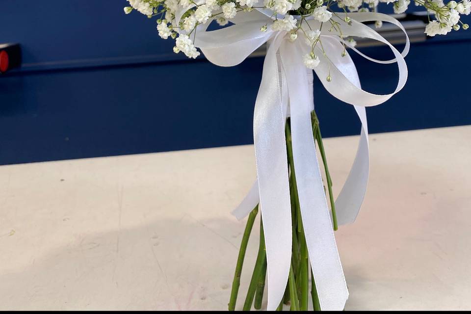 Bouquet de Mariée Blanc Gypso