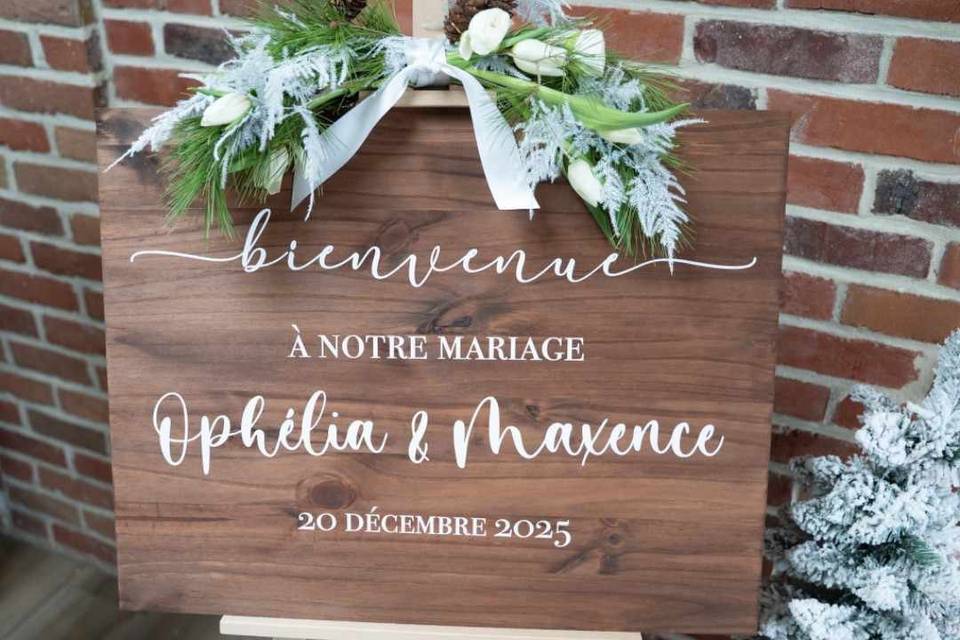 Panneau bienvenue