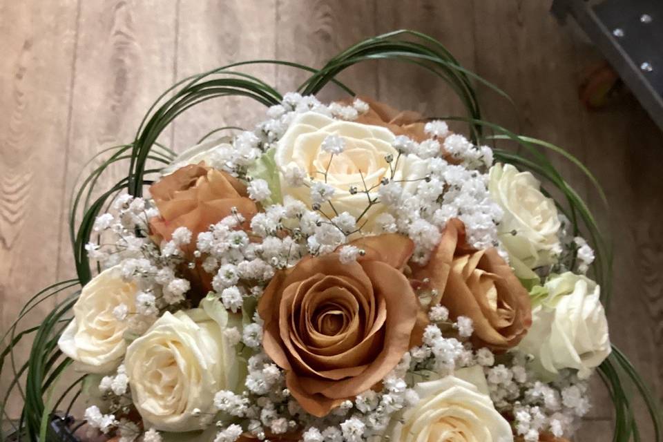 Bouquet ROse et Cappucino