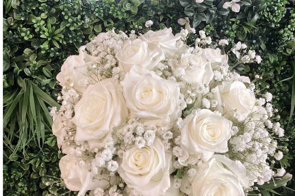 Bouquet de mariée blanc