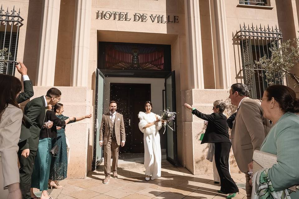 Mariage à la mairie Nice