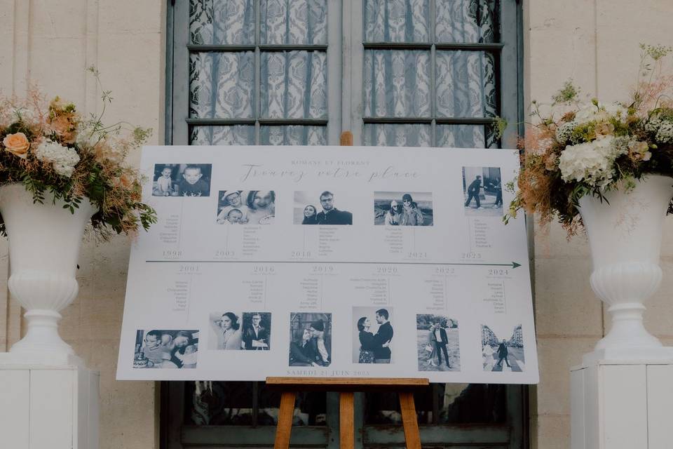 Plan de table mariage