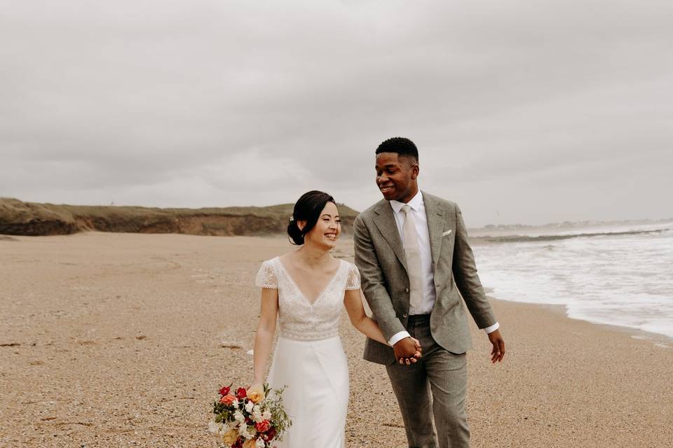 Couple mariage plage