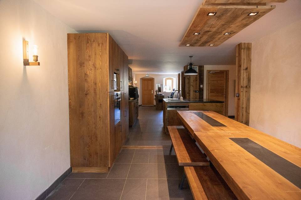 Espace commun, cuisine ouverte