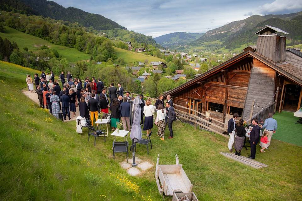Vin d'honneur avec vue