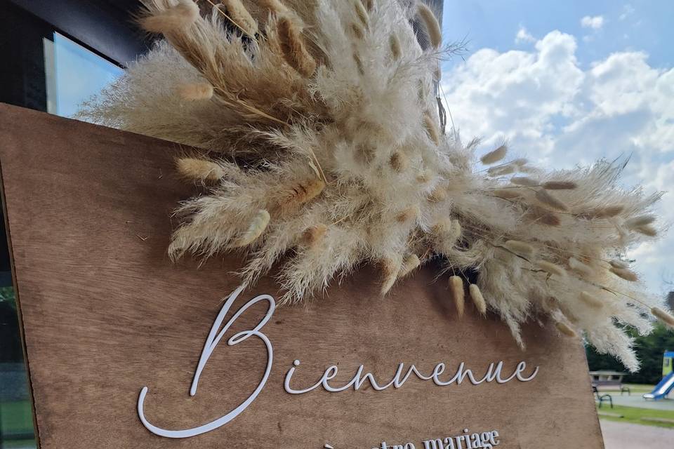 Panneau Bienvenue