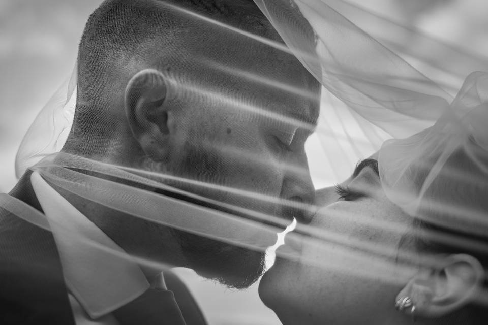 Shooting couple sous voile