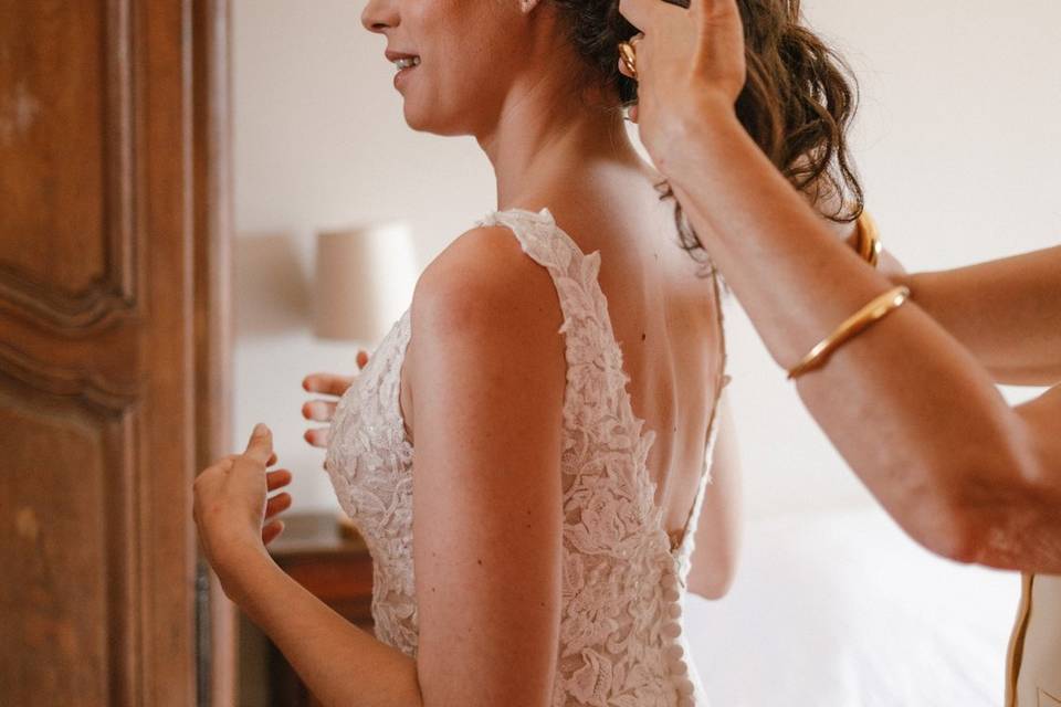 Préparatifs mariée