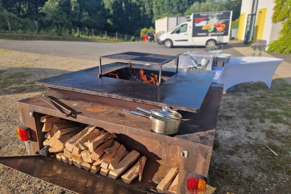 Cuisson au feu de bois