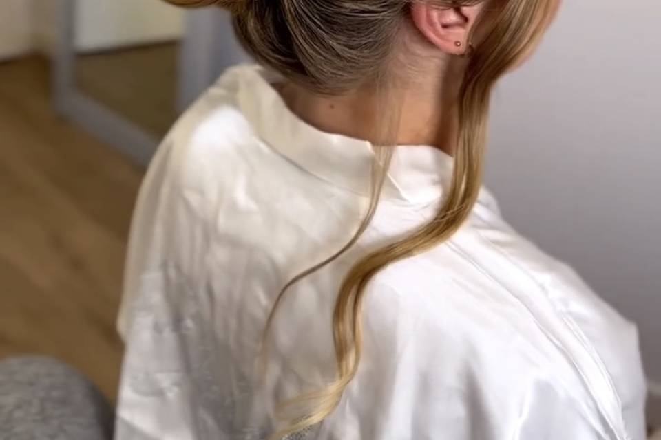 Chignon travaillé