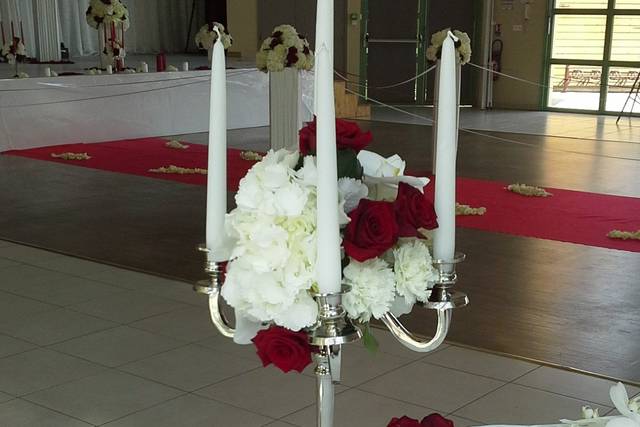 Chandelier fleuri