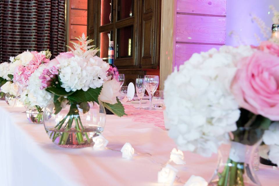 Table d'honneur romantique