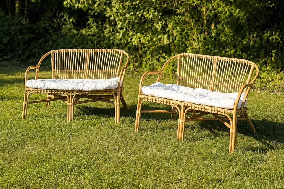 Banquette en rotin