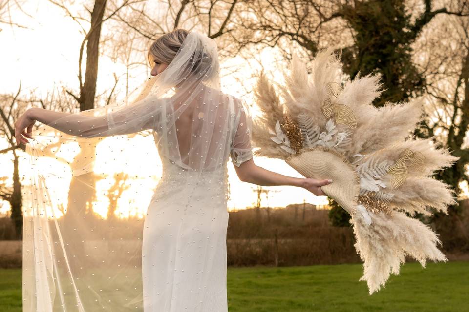 Éventail de mariée