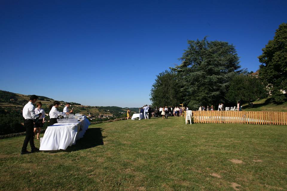 Réception dans le parc