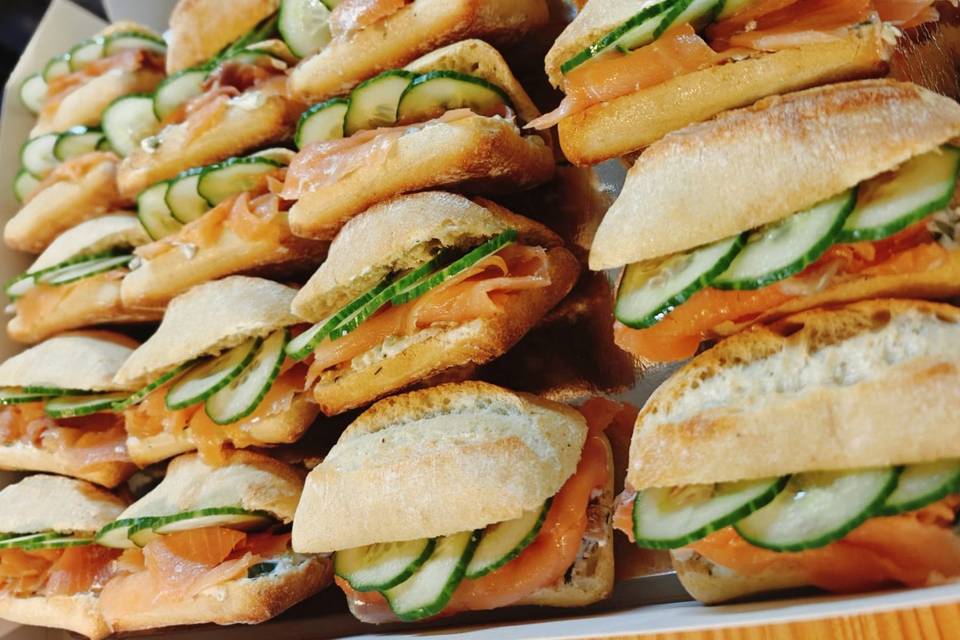 Sandwichs au saumon