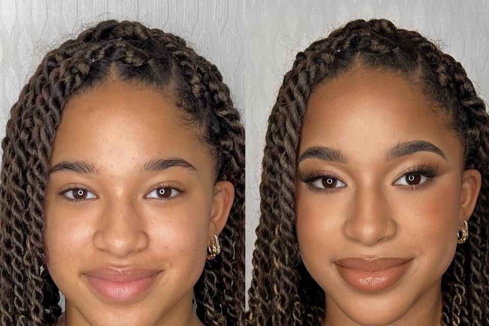 Avant, après maquillage