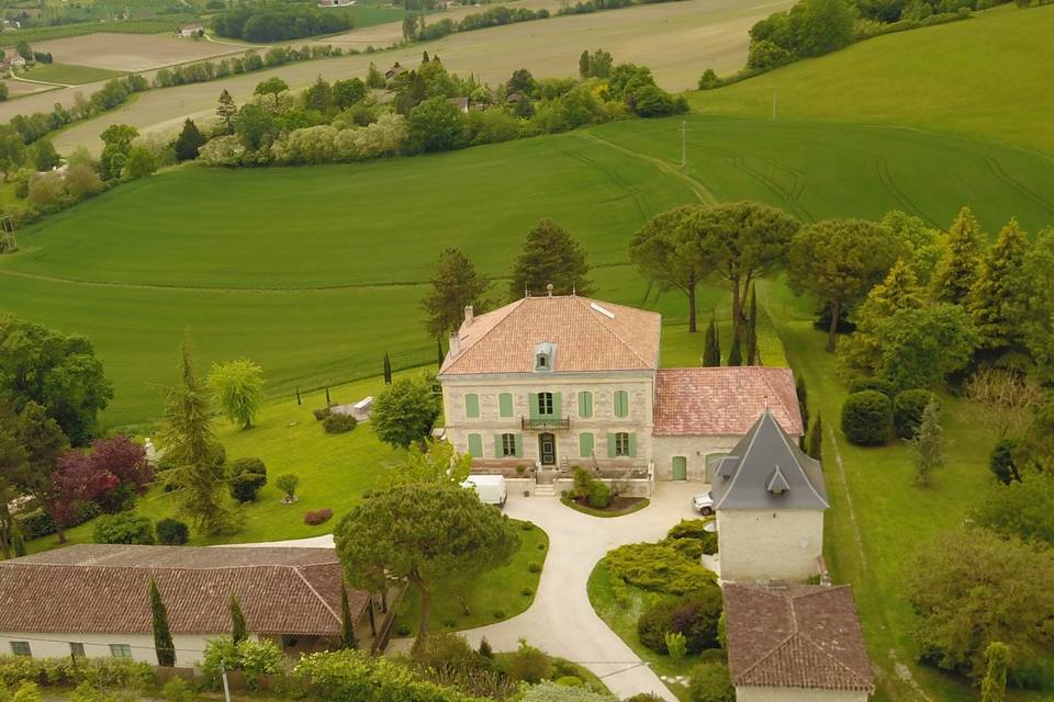 Le domaine vu du ciel