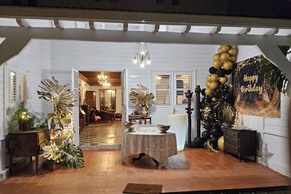 Entrée decor anniversaire