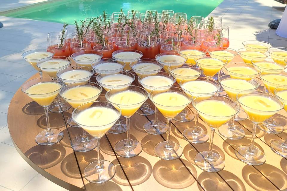 Cocktails by the pool