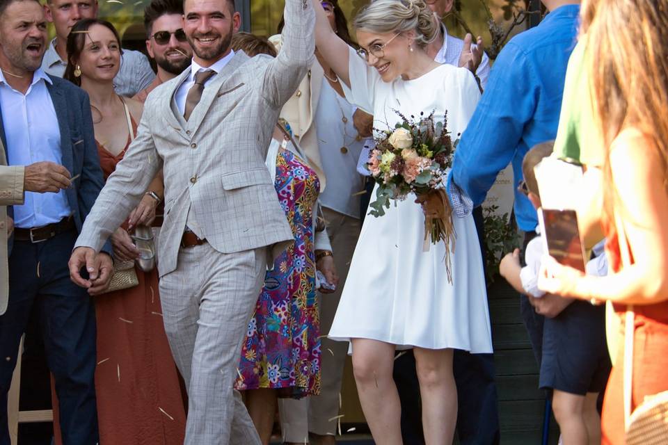 Sortie de mariage civil