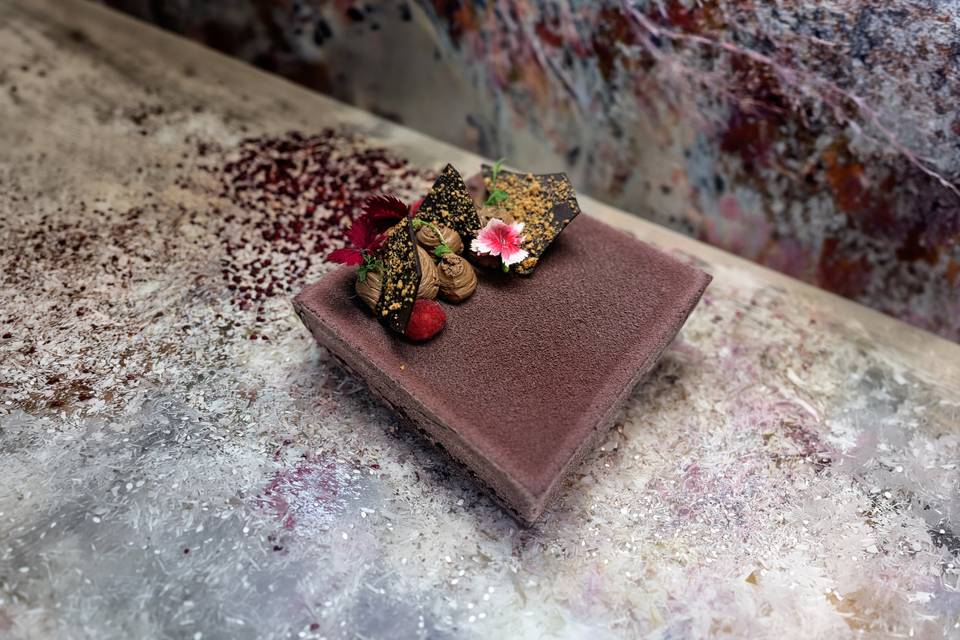 Entremet duo de chocolat