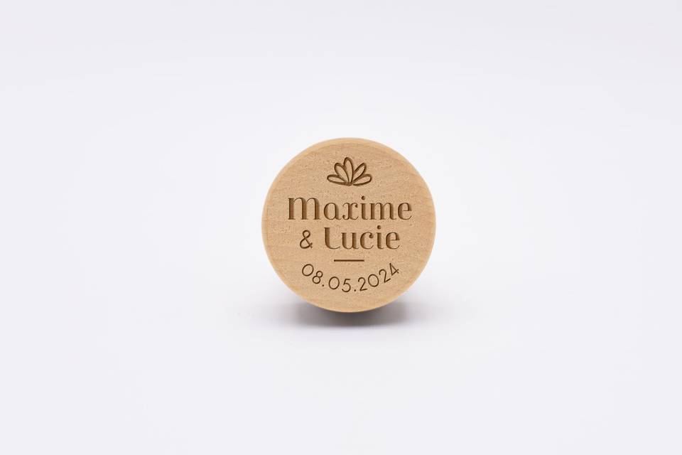 Bouchon gravé