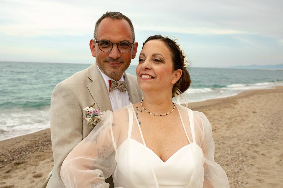 Mr et Mme sur la plage