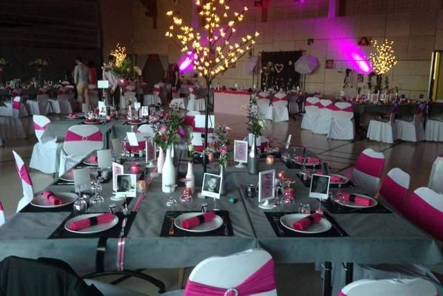 Mariage blanc et rose