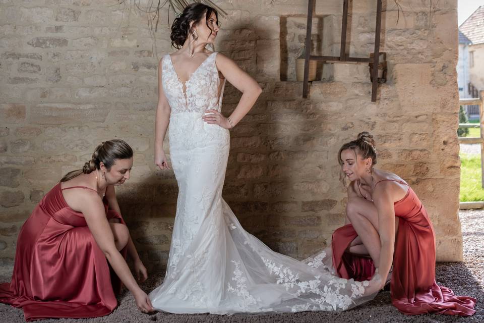 Mariée et ses témoins